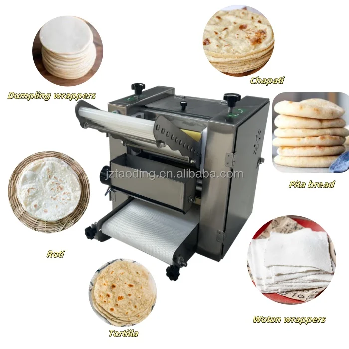 Commercial Dumpling Wrapper Machine Automatic Roti Maker Manual Chapati Pressing Machine Small Tortilla Making Machine Maker