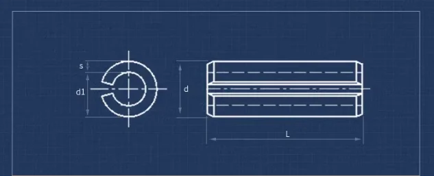 product custom made precision spring steel slotted elastic pin din 1481cylindrical locating pin-64