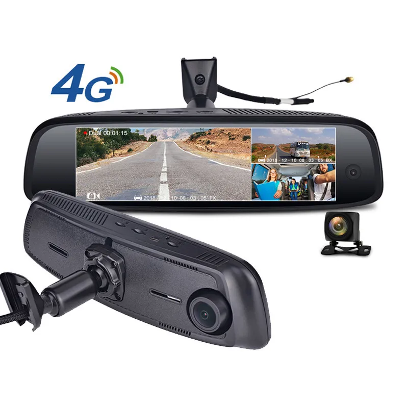 3 Cameras car dvr 4G Android