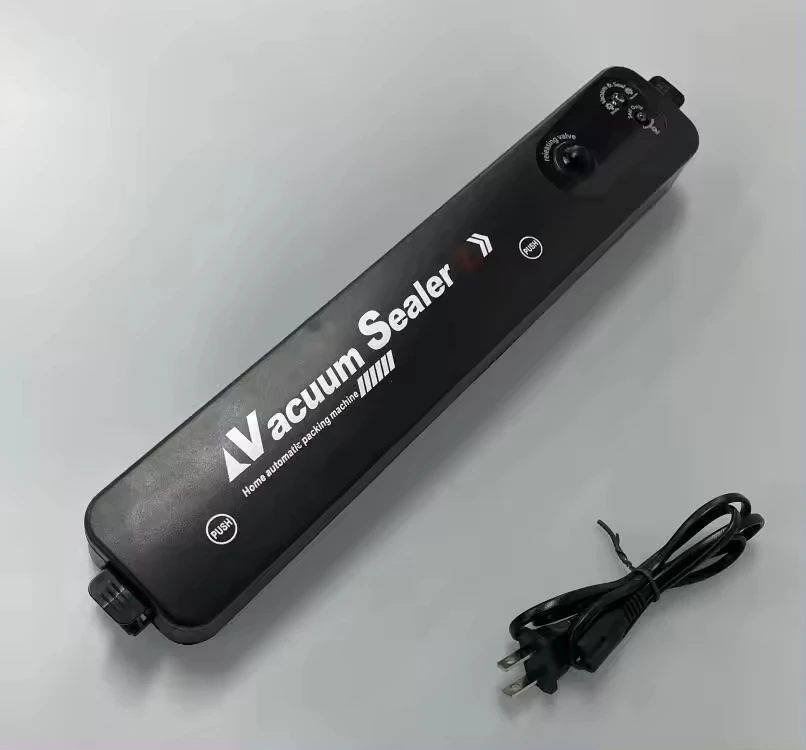 Mini máquina elétrica seladora a vácuo para alimentos, sistema automático de selagem a ar, sucção multifuncional para uso doméstico, seladora a vácuo para alimentos