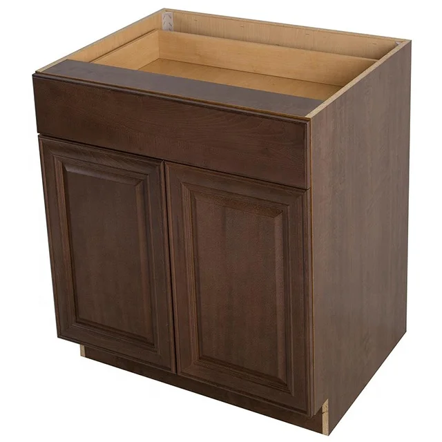 Factory Automatic Production Construction Building Hotel Apartment Flat Pack American Modern Kitchen Cupboard Wood Door