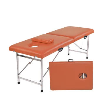 Wholesale Modern Stainless Steel Manual Foldable Portable Massage Bed for Salon Hospital Living Room and Hotel Use