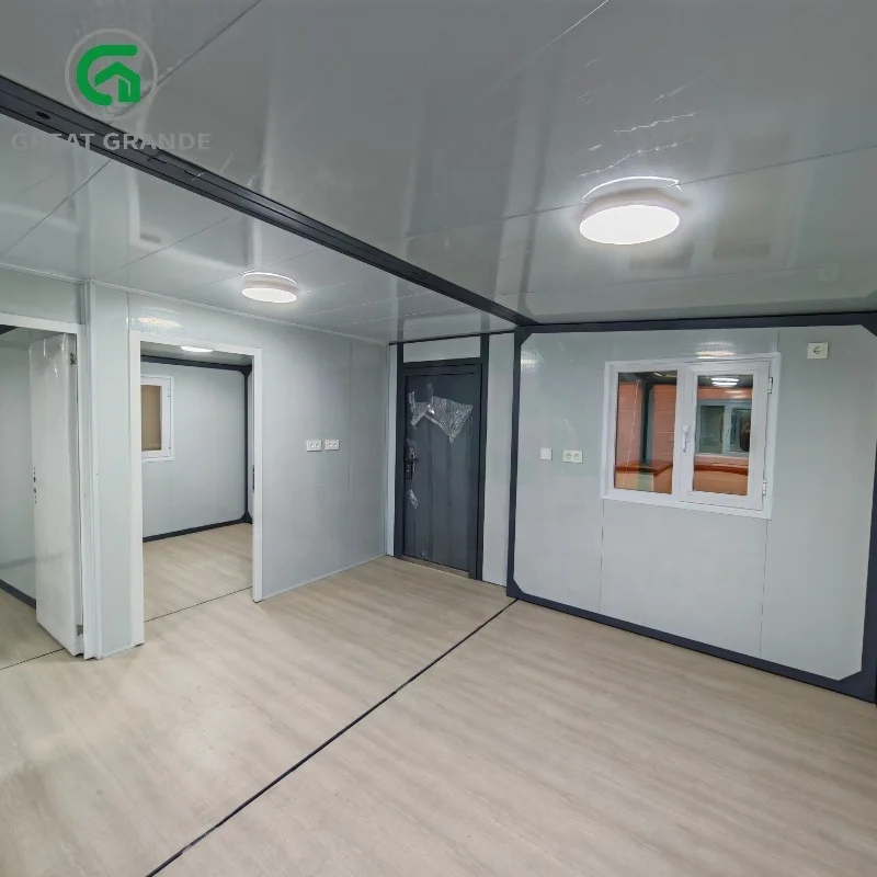 20ft Movable Temporary Container House with Newest Des Commercial Container House Remorque Prefab Home Modern Police Station