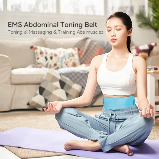 Wireless Control EMS Abdominal Toning Massage Belt Electrical Muscle Stimulator Mini Machine