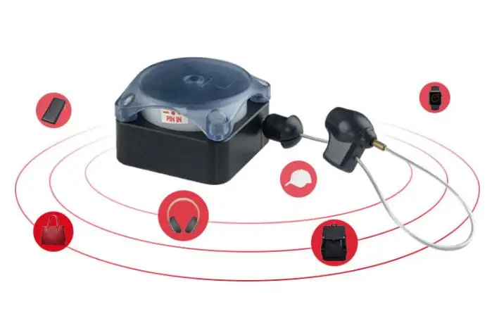 Retail Security Display Alarming Pull Box Anti Theft Retractable