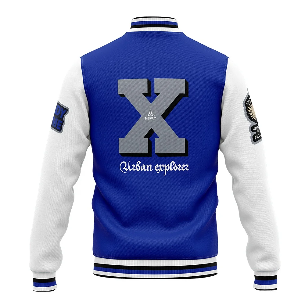 Mens Blank Custom Chenille Patches Embroidery Varsity Letterman Jackets ...