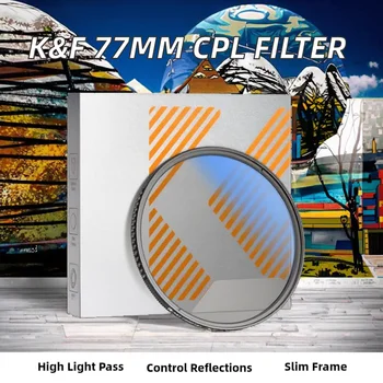 77mm Optical Glass Circular Polarizing Filter (CPL) High Transmittance Slim Frame Contrast/Reflection Adjustment 3 detail image