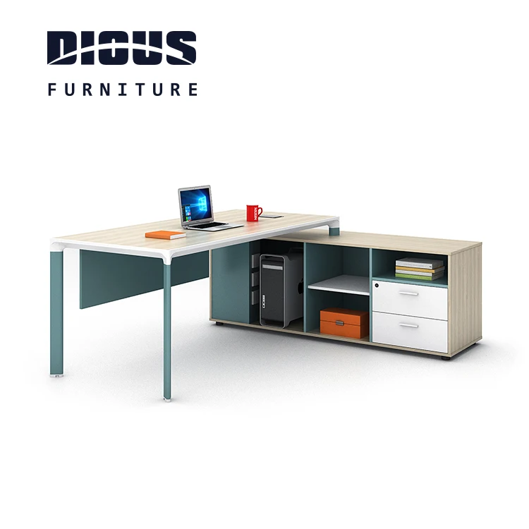 Dious modern hot sale simple desk high end office desk melamine desk