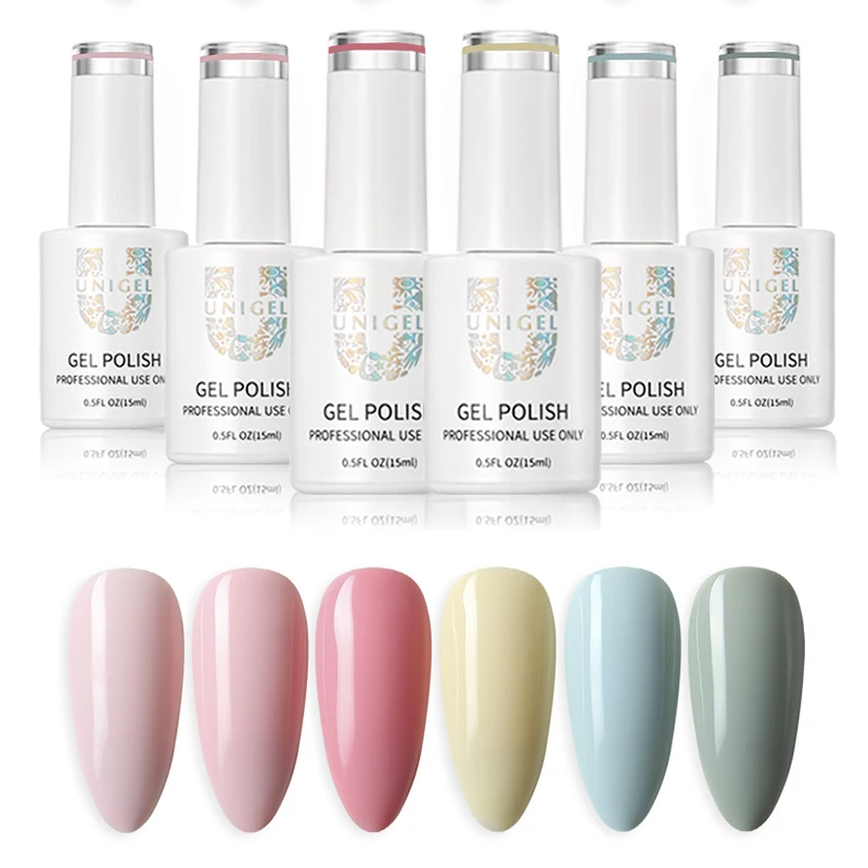 Лидер продаж розовый серии/ню серии УФ гель лак легко soak off гель польский