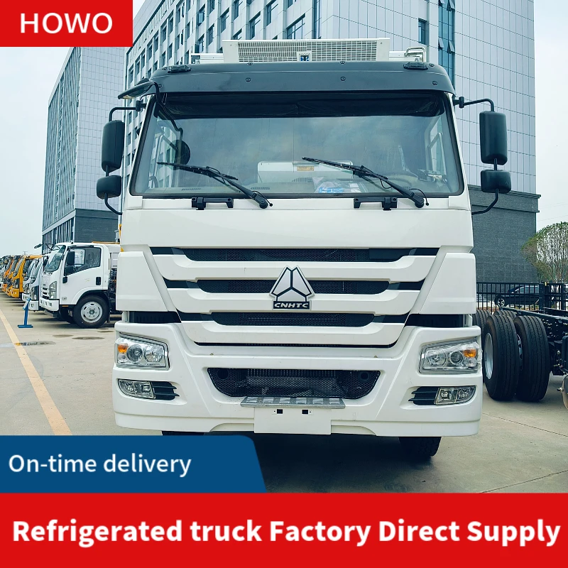 Howo 10 Ton 20 Ton Diesel Fuel Manual 6X4 Refrigerated Truck Meat Frozen Food Delivery New Used 4x2 Drive Cargo Van Truck Sale