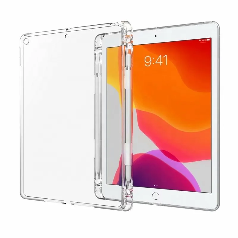 ipad 10.2 clear case with pencil holder