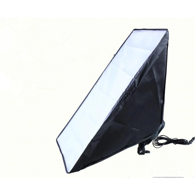 Four Socket Lamp Holder with 50 X 70cm Flash Lighting Softbox with 2m Light Stand Photo Studio Softbox Kit EU Plug