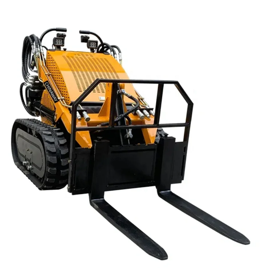 Multifunction Attachment Hydraulic Front Loader Small Mini Skid Steer Loader With Kubota EPA Engine for Construction and Farm