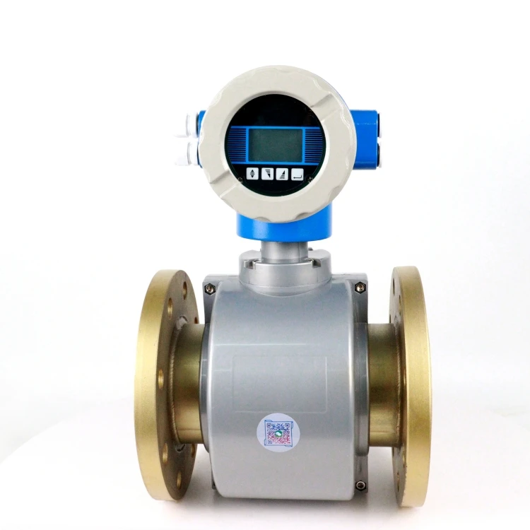 Digital 4-20MA Pulse Output Electromagnetic Flowmeter Sensor Modbus Water Flowmeter Plant Ptfe 316l Flange Clamp RS485 Flowmeter