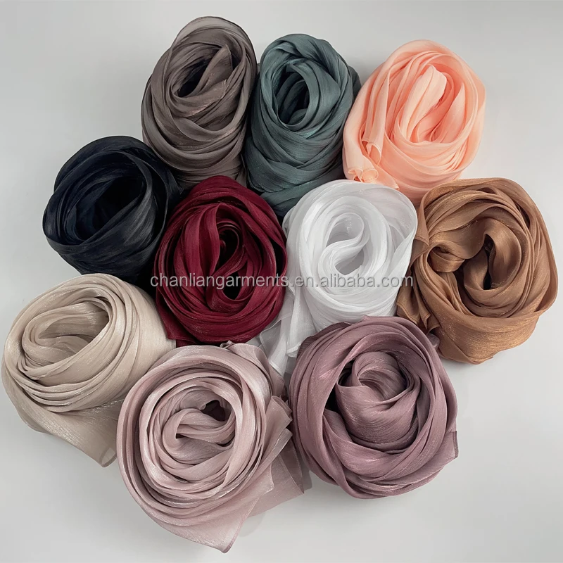 Plain Chiffon Hijab Scarf For Women – 175cm X 72cm, 86 Color Options, New With Tags