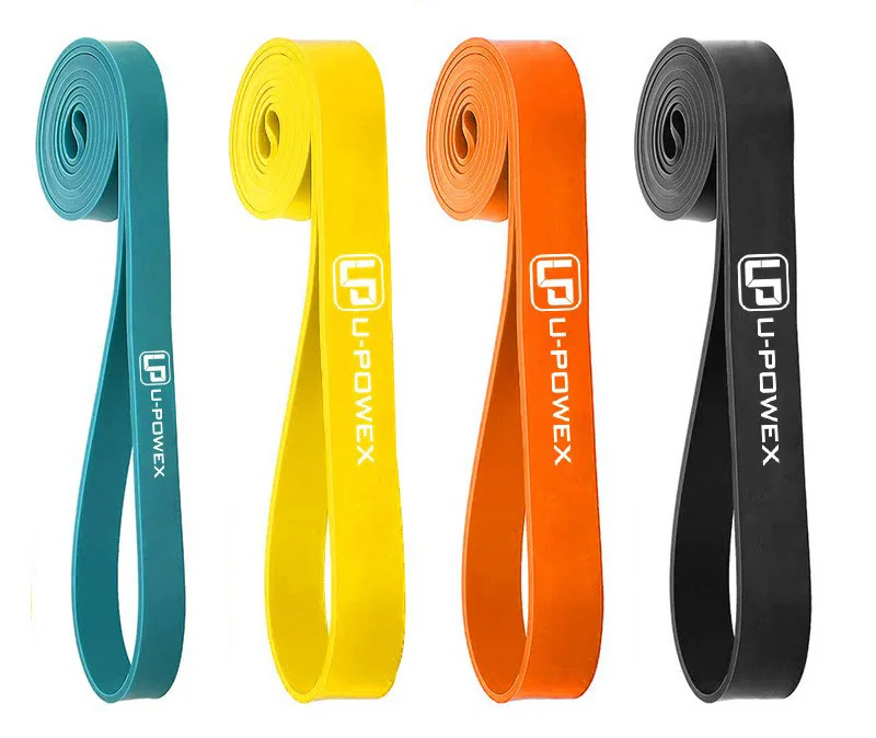 U-Powex Workout Fitness Exercise Pull up Assist Resistance Bands Set With  Handle and Anchor