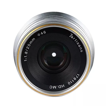 7Artisans 25mm F1.8 APS-C Wide Angle Prime Manual Focus Lens for E/FX/EOS-M/M43-Mount Sony A7 A9 A7II A5000 A5100 A6000 detail image