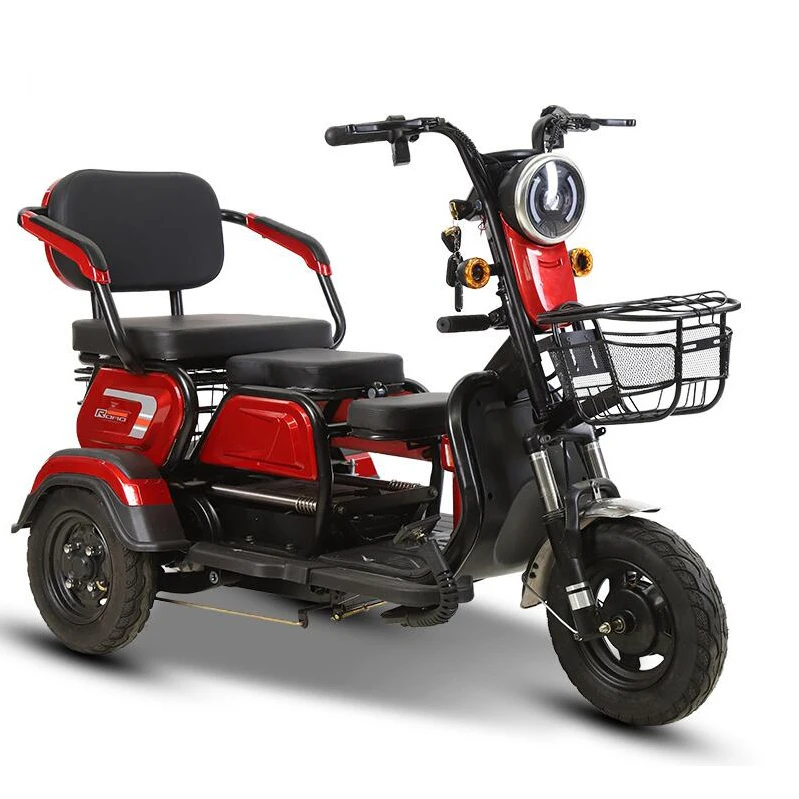 4-6 Passenger Tricycle Tuk Tuk Tricycle 60v 1200w 1500w Fat Tired Texi ...