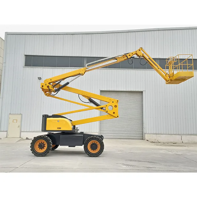 2024 26m curved arm type electric drive spider aerial work vehicle hydraulic platform lift telescopic lifting tables