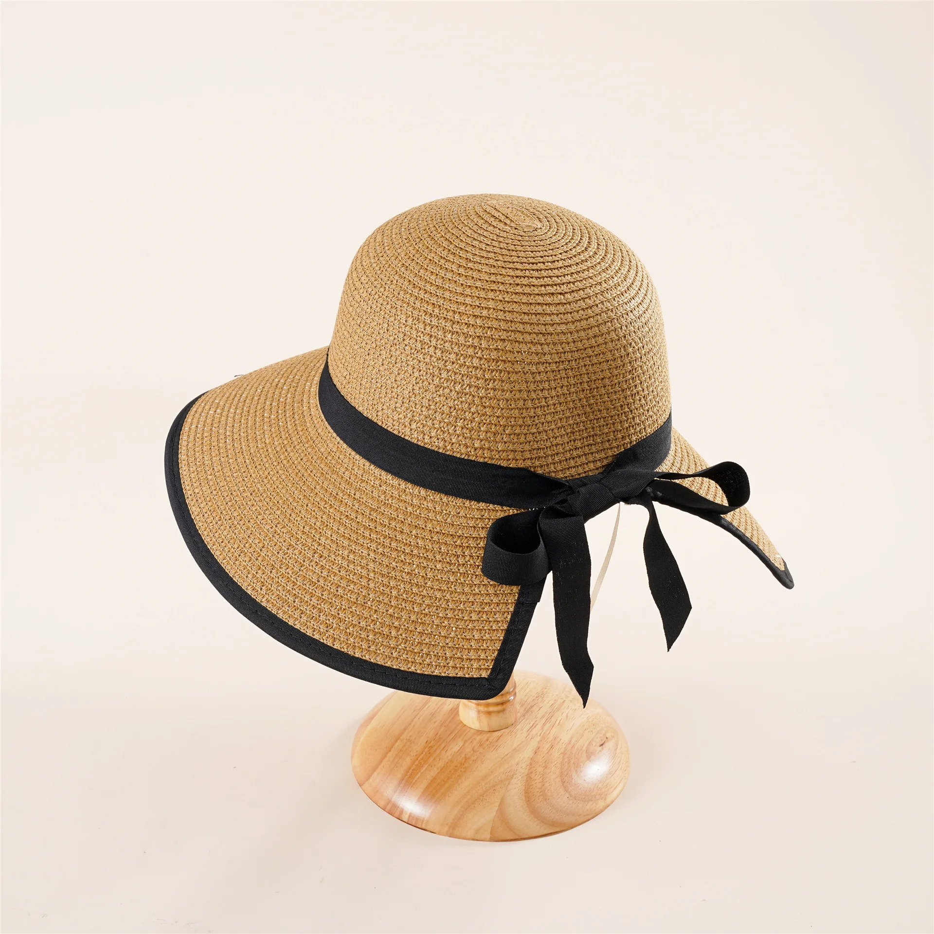 Straw Visor Hats For Women Foldable 