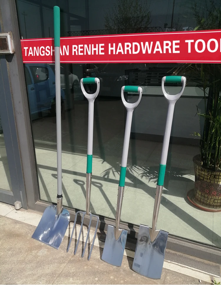 product hot sales  digging tools spade  garden camping farming customized  stainless steel shovel with handle-8