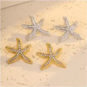 Earrings Delicate Starfish Styling Anniversary Gift Engagement Selling Mother's Day Chunky Stud Earring Mother's Day Christmas