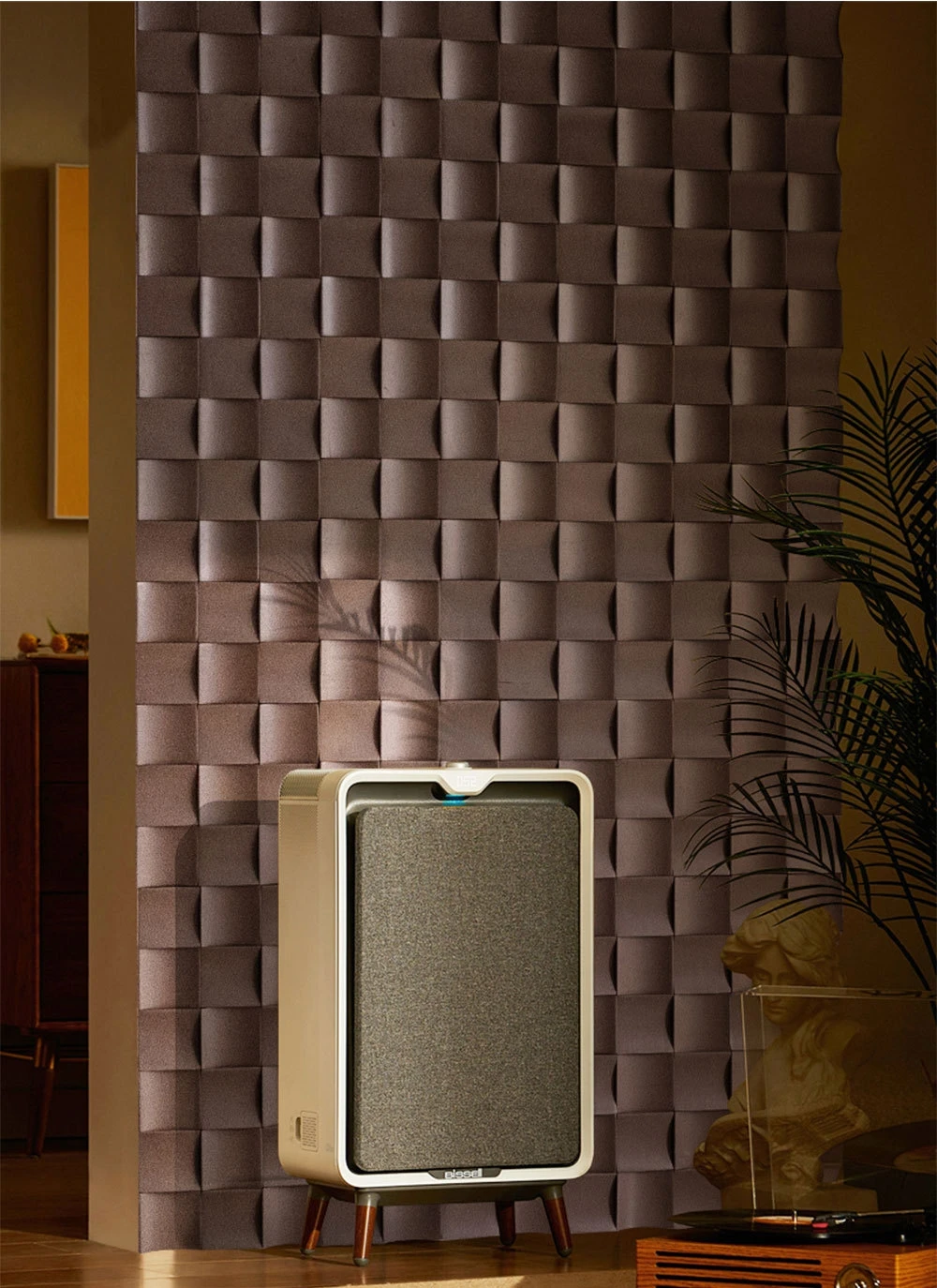 Half Matte Half Round Block Rubber Wood Mosaic Eco 3d Wallpaper for Bucatarie Dorm Wall Mosaic Art Acoustic Wood Panel