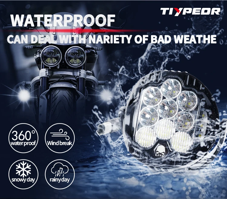 product tiypeor 108w 55inch round laser lamp motorcycle car led work driving headlight for offroad truck boat tractor upgrade spotlight-4