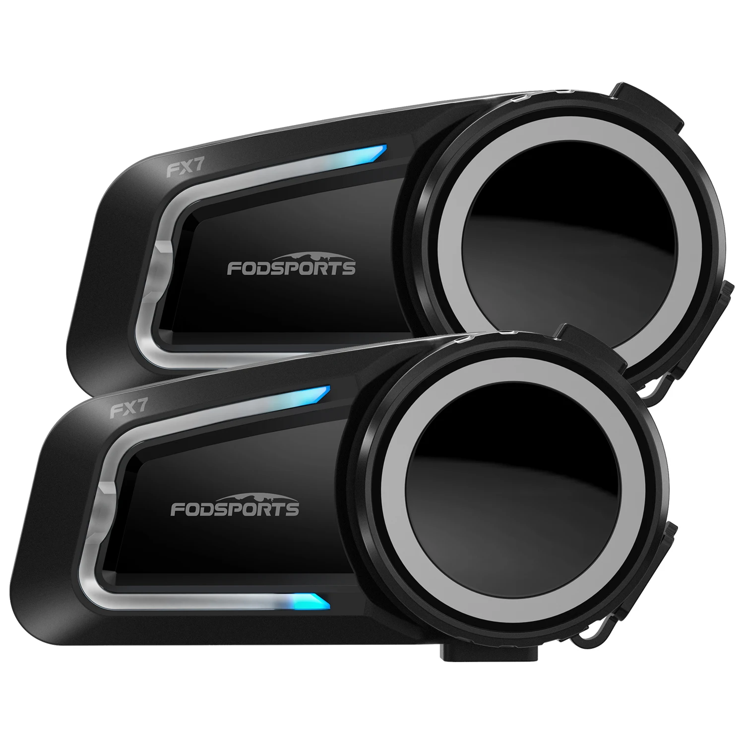 Fodsports FX7 Bluetooth Helmet Intercom - 10 Riders Mesh
