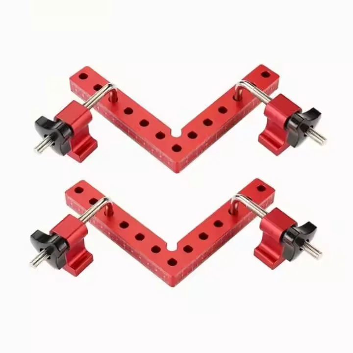 TEBAK 90 Degree Positioning Squares Woodworking Carpenter Corner Clamping Square Tool for Picture Frame Box Cabinets Drawers