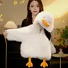 Maglioncino bianco a forma di paperella.