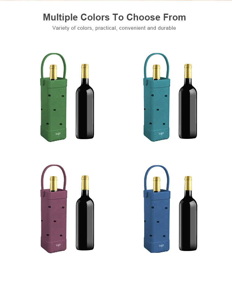 Wholesale Hollow Out Carrier Waterproof Wine Tote Bag Eva Portable Wine