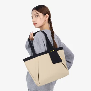 NOXXON Polyester Tote Bag Personalised Tote With Zipper Large Capacity Tote Bags for College Students