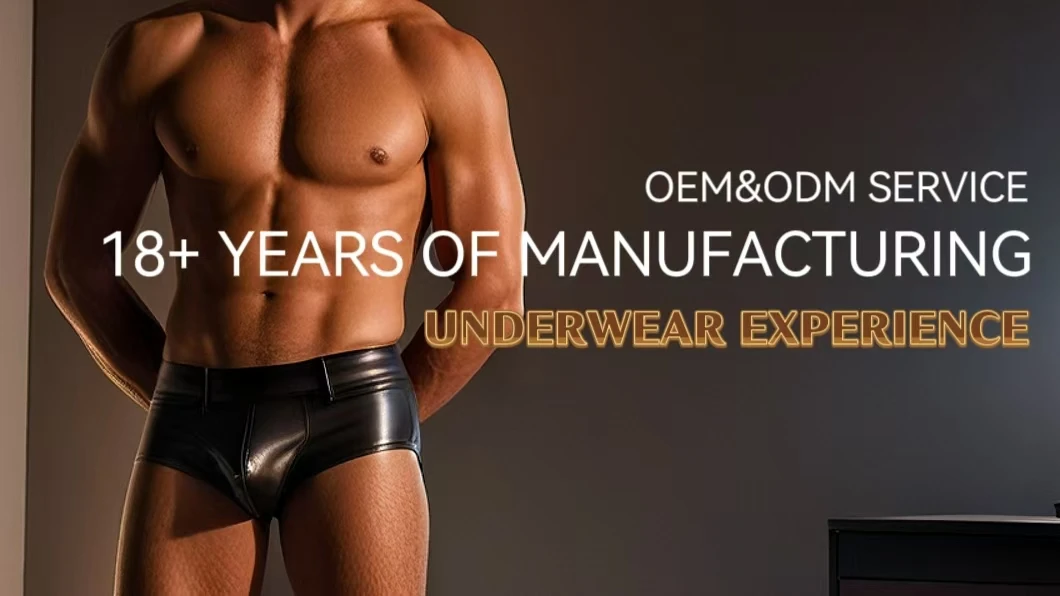 Custom Private Label Open Front Breathable Trunks Mens Underwear Boxers Briefs