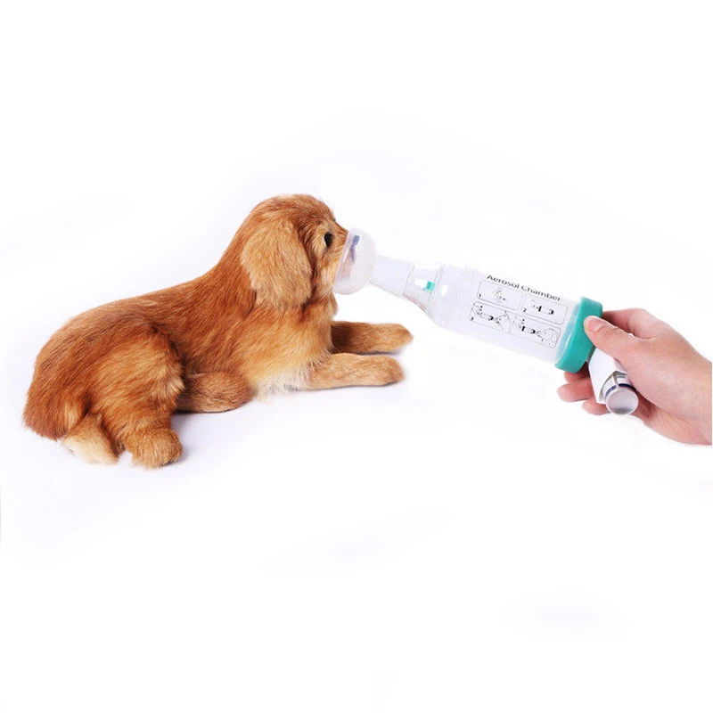 Veterinary Equipment Silicone Asthma Inhaler Pet Cat Puppy Aerosol