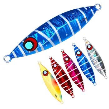 Cross-Border New Product Lead Luminous Effect 80g 100g 150g 200g Slow-Shake Sea Fishing Jig Without Hooks Stock Wholesale Night – Metal Jig – view 2