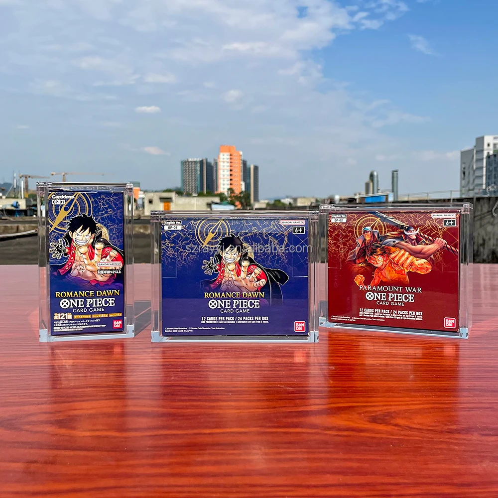 Ray Yi Custom Wholesale Acrylic One Piece Trading Card Game Booster Box