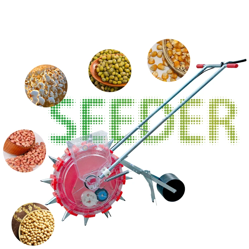 High Quality Portable Hand Push Corn Planter Beans Seeder Peanut Planter Corn Maize Seeder Manual Seed Planting Machine
