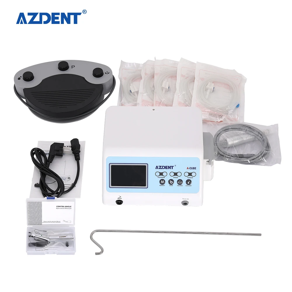 thumbnail image 2 of AZDENT Dental Implant Motor System – Brushless Motor + 20:1 Reduction Handpiece – 120W – 110V/220V 2 of 6
