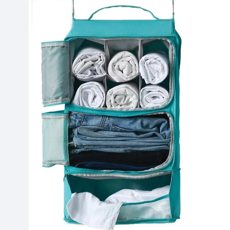 Custom Hanging Organizer Bag Durable Nylon Hanging Mesh Luggage Bag