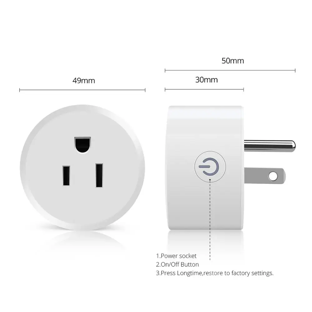 Wireless Smart Socket 2.4G WIFI Homekit Siri IOS Apple Compatible Power Socket EU US Plug Outlet 90-250V 220V110V wi fi Socket