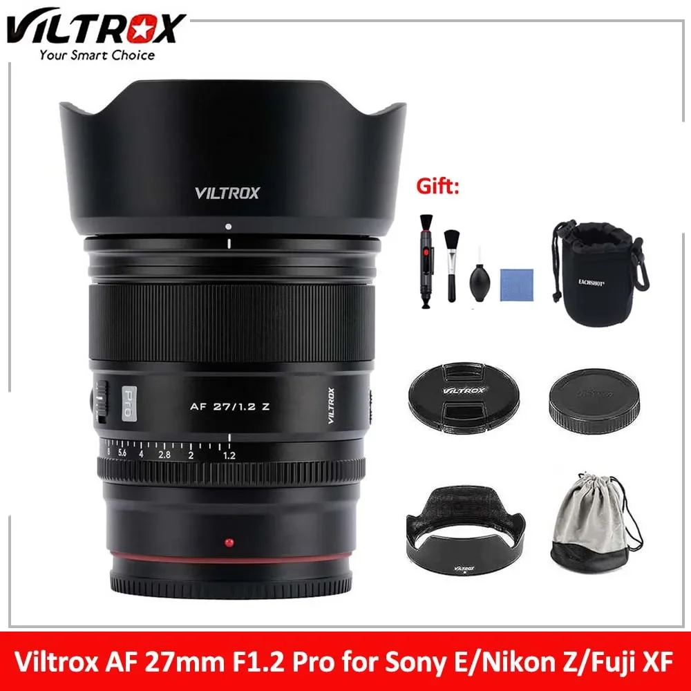 VILTROX 27mm F1.2 プライムレンズ Nikon Zマウントカメラ用 高速絞りオートフォーカスレンズ Nikon Z 並行輸入品 : Viltrox 27mm F1.2 Pro Zマウント オートフォーカスレンズ ニコンZマウント APS-C  ミラーレスカメラ Z30 Zfc Z50 に対応、APS-C 設定のモデル Z7 Z6 Z5 Z6II Z7II Z8 Z9 にも対応 : 家電＆カメラ
