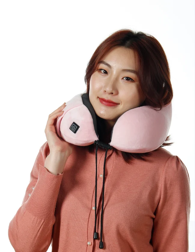 Wearable Ushaped Travel Graphene Heated Neck Protector Wave Support