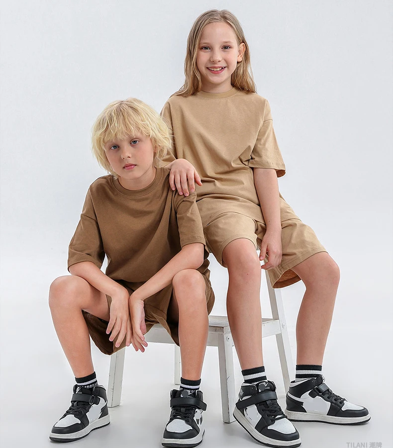 ET-078 Boys T Shirts Oversized Teen Boys Letter T Shirt