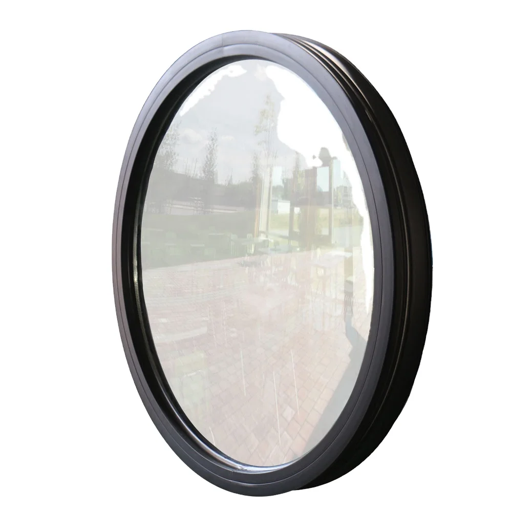 Housetop Used Round Window Design Circular Glass Aluminum Fixed Window As Glass Skylight