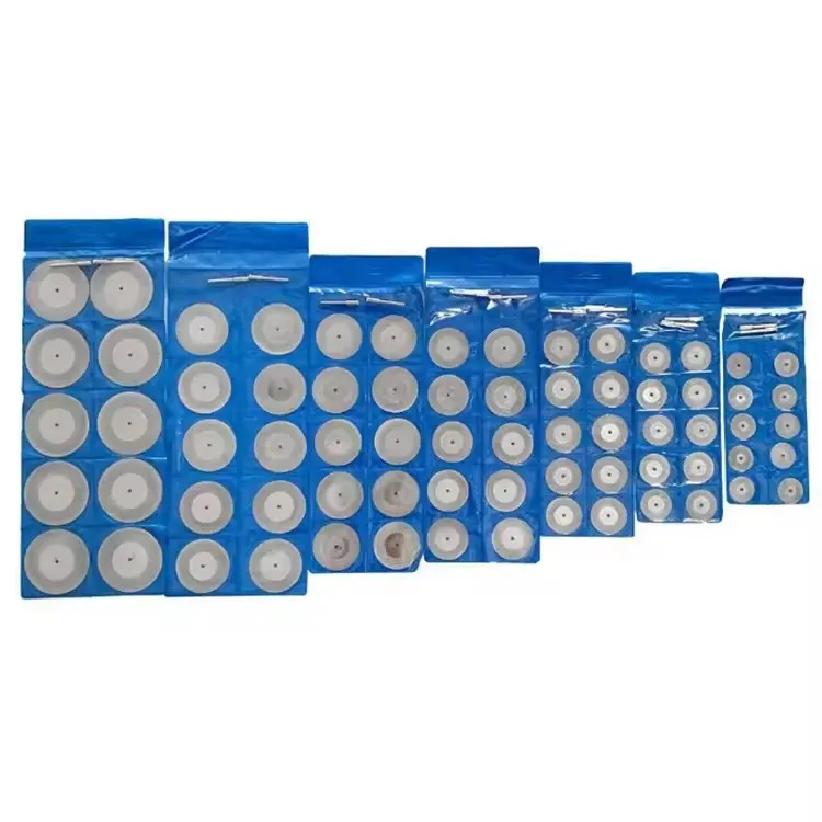 Diamond Cutting Wheel Set – 40-Pack (25/22/18/16mm) With 8 Mandrels (3mm Shank) For Dremel Rotary Tools