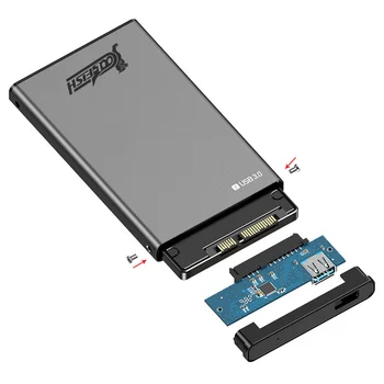 Factory 2.5-Inch Aluminum Alloy Hard Drive Enclosure 3.0 SSD & Mechanical Solid for HDD Premium Quality