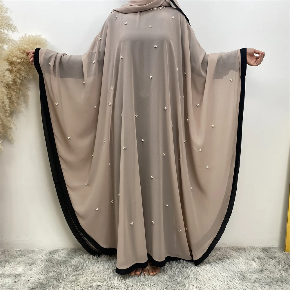 Chiffon PCS Set Inside Match Hijab Abaya Dress Elegant Islamic