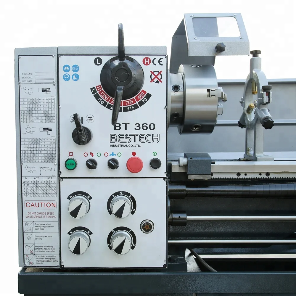 BT360 360 X 1000mm Conventional Lathe Machine Specification
