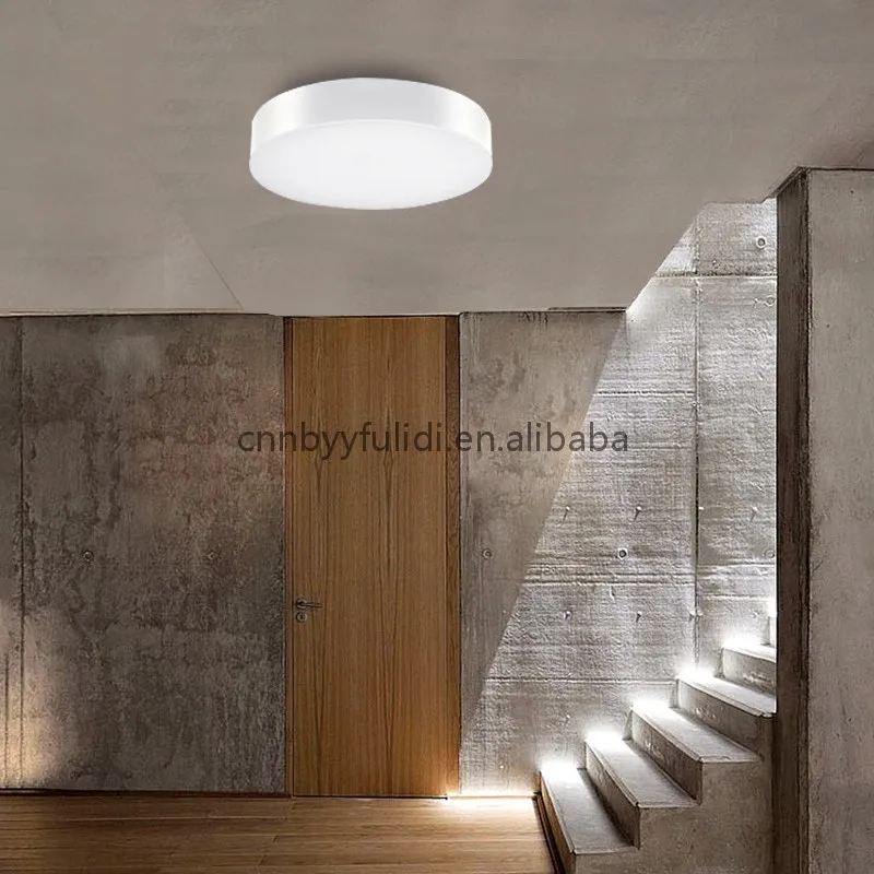 
modern house decoration plastic round flush suspended led panel ceiling light 